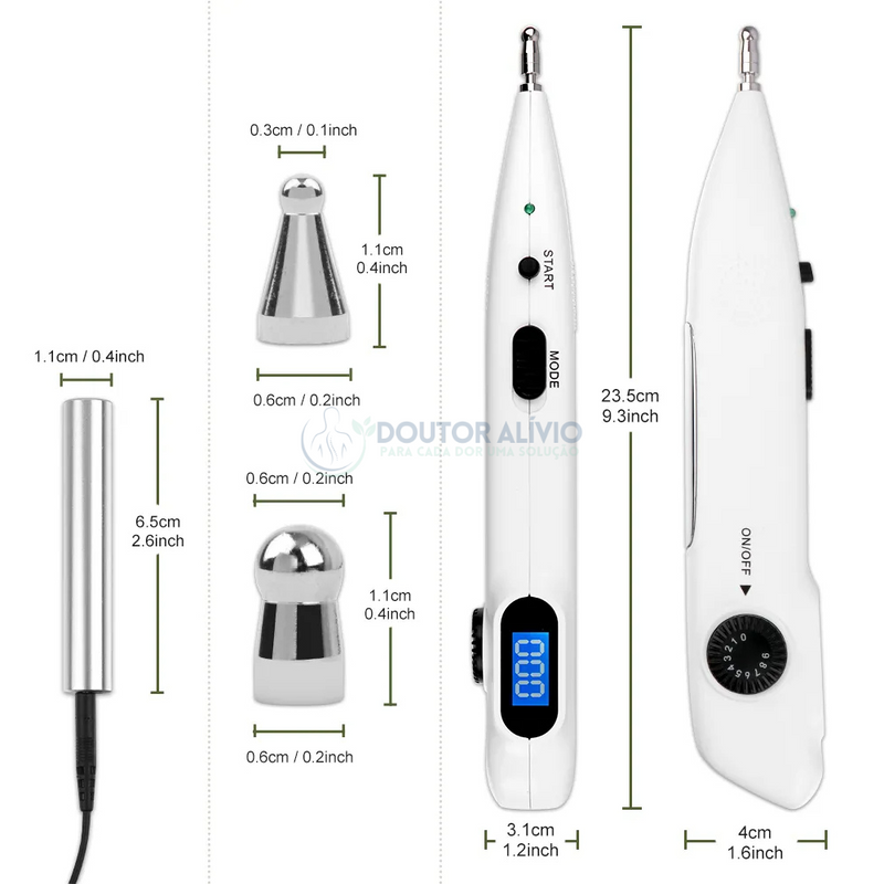 AcuPoint - Caneta de Acupuntura Com Display Digital Profissional