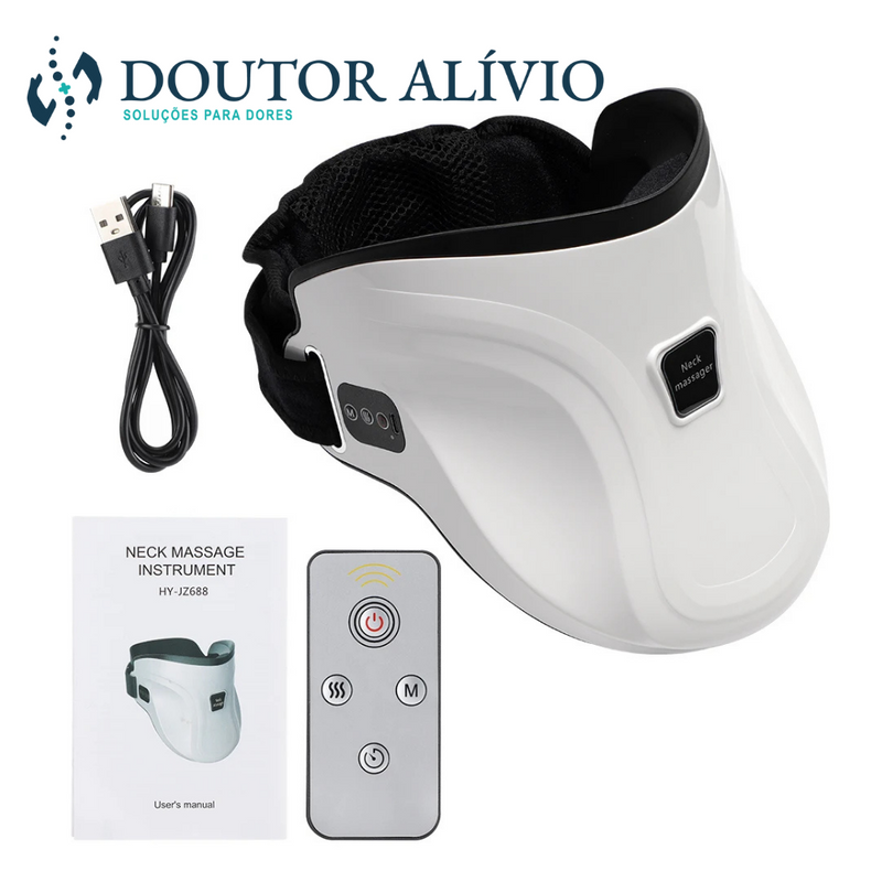 AlivioCare - Massageador Elétrico Com Aquecimento Para Coluna Cervical