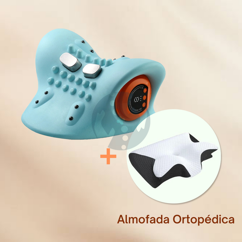 VitalNeck Pro - Massageador Cervical Portátil com EMS, Vibração e Aquecimento