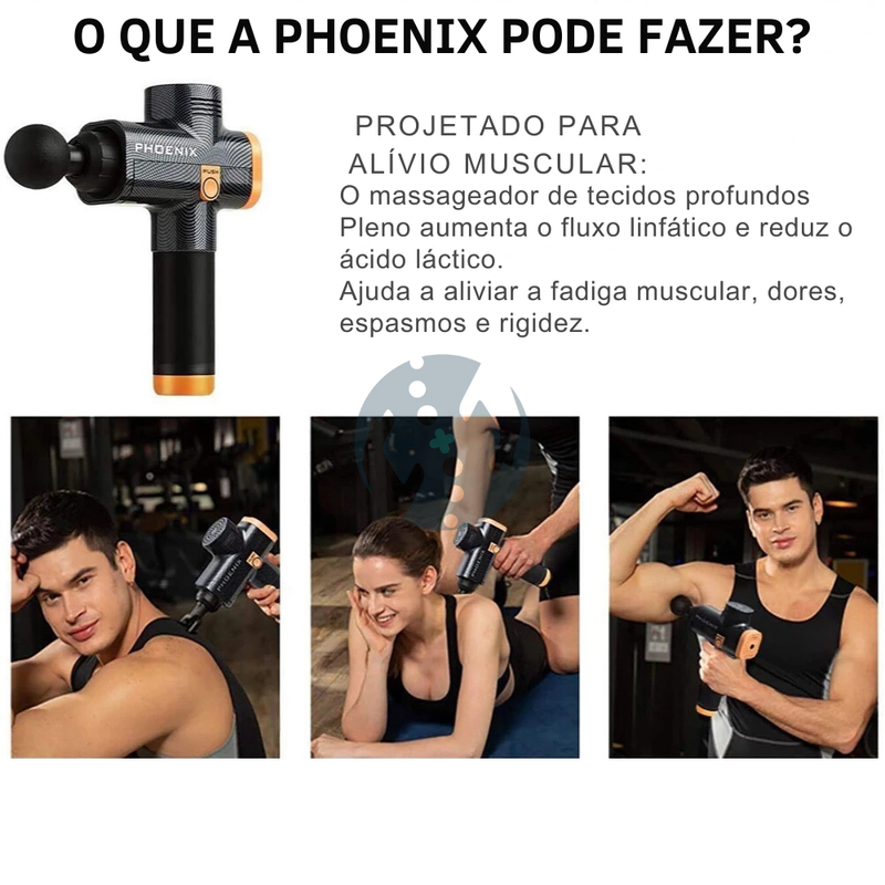 Phoenix A2 - Pistola de Massagem Profissional