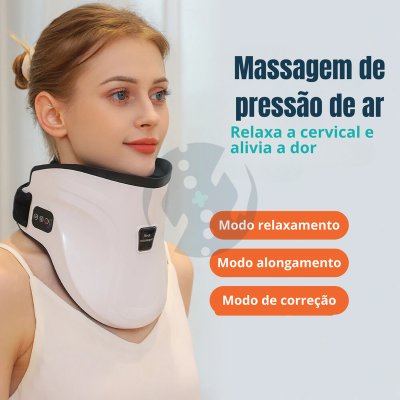 AlivioCare - Massageador Elétrico Com Aquecimento Para Coluna Cervical