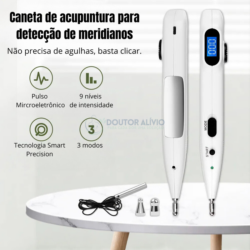 AcuPoint - Caneta de Acupuntura Com Display Digital Profissional