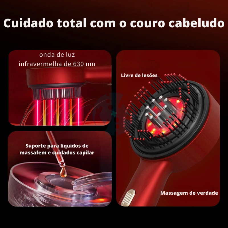 ScalpRevive - Massageador Capilar com Luz Infravermelha 3 em 1