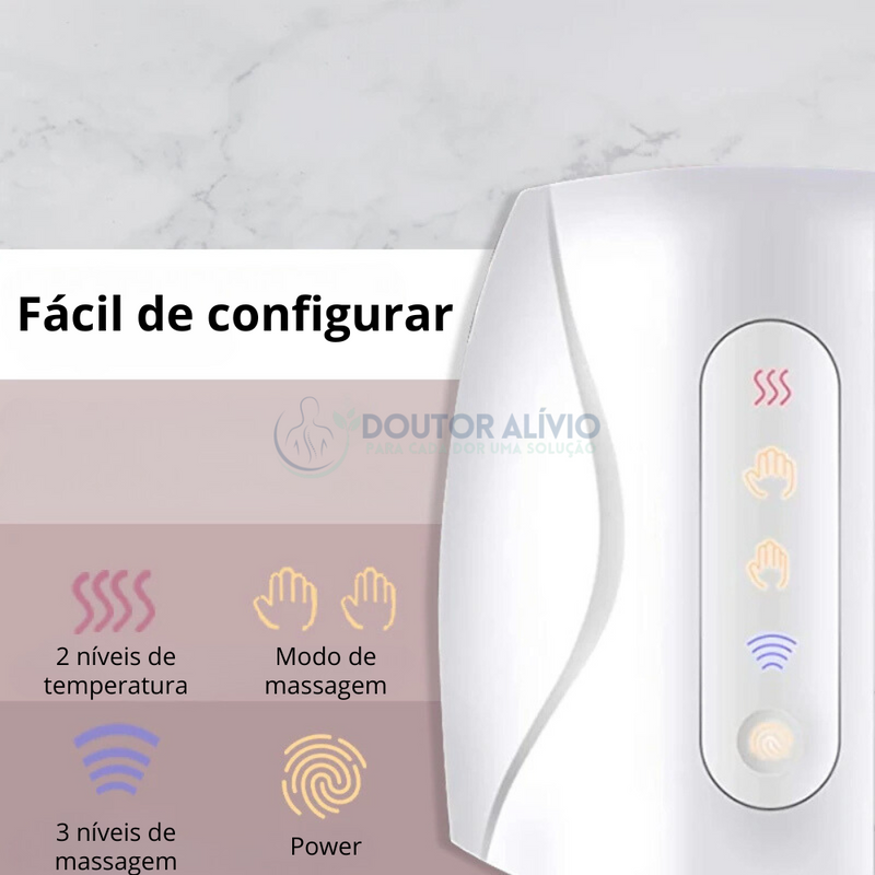 HandEase - Massageador de Compressão e Aquecimento Profissional Para As Mãos