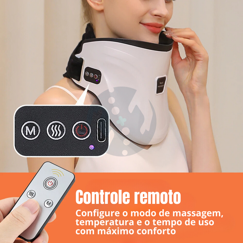 AlivioCare - Massageador Elétrico Com Aquecimento Para Coluna Cervical