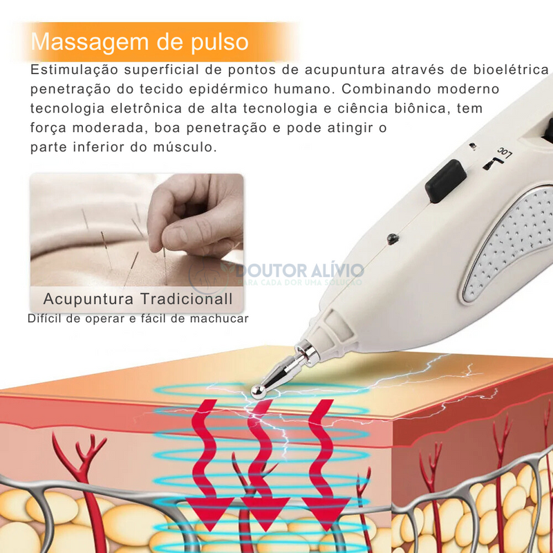 AcuPoint - Caneta de Acupuntura Com Display Digital Profissional