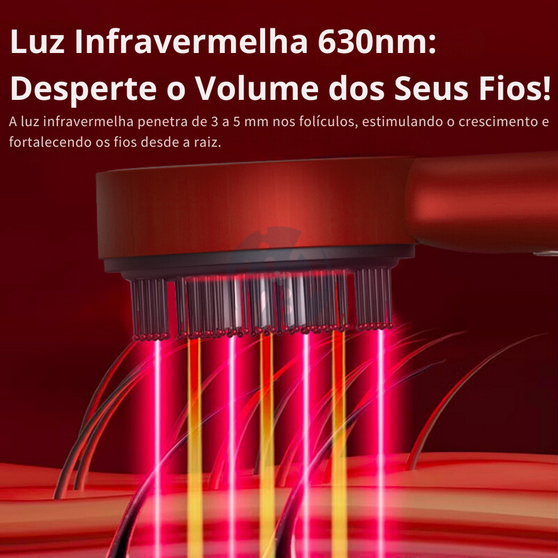 ScalpRevive - Massageador Capilar com Luz Infravermelha 3 em 1