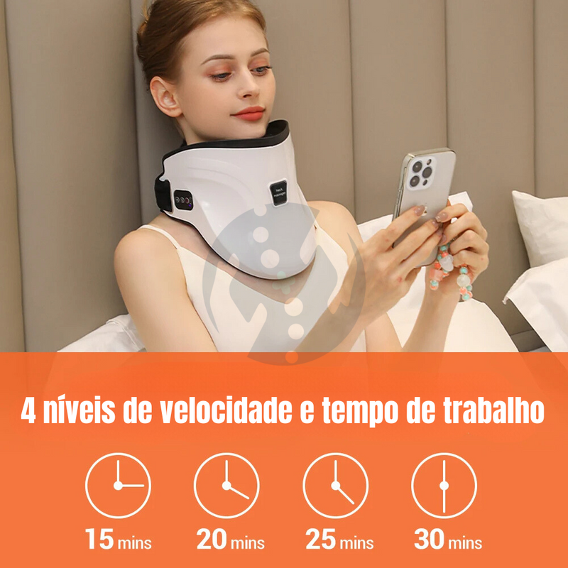 AlivioCare - Massageador Elétrico Com Aquecimento Para Coluna Cervical