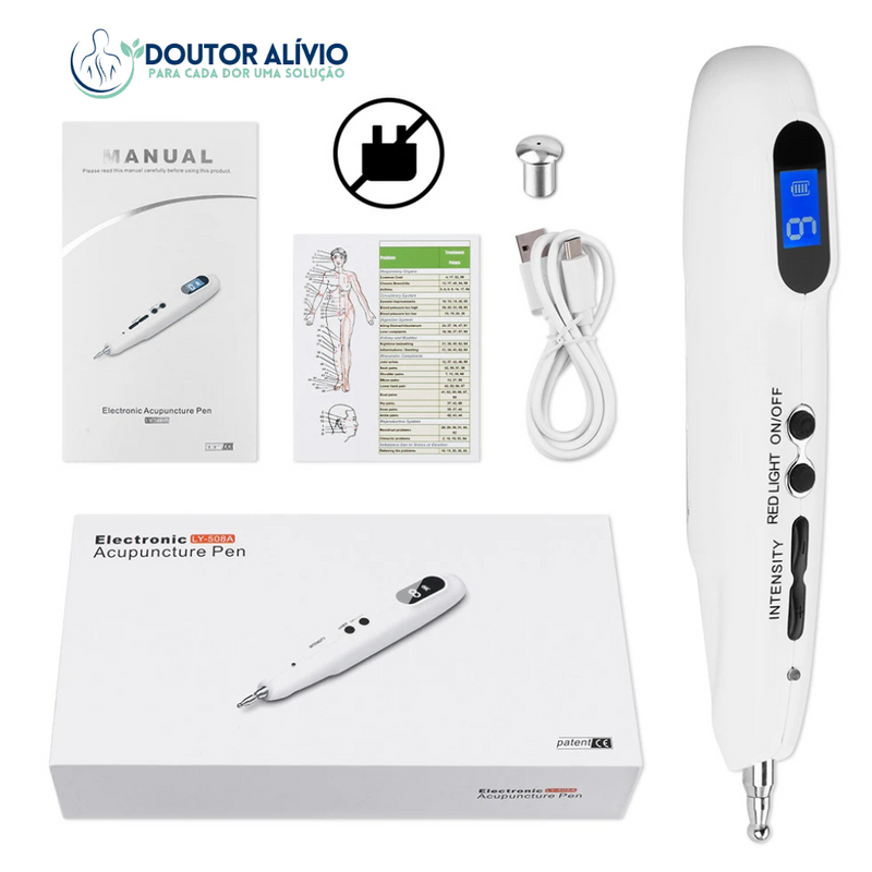 AcuPoint - Caneta de Acupuntura Com Display Digital Profissional