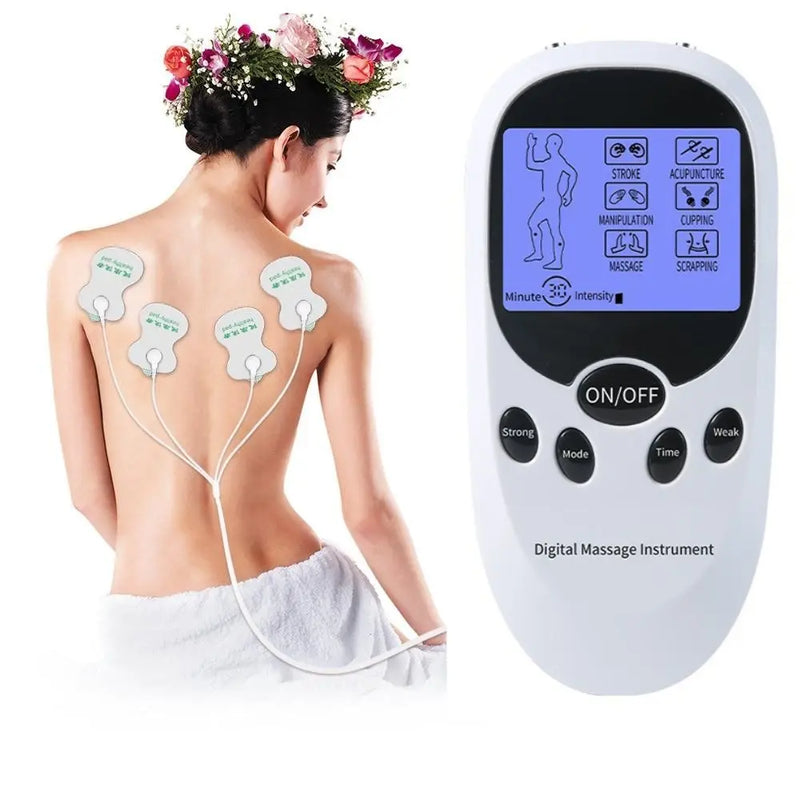 EletroCare - Eletroestimulador Muscular Fisioterapia Acupuntura Digital | Brinde Chinelo de Massagem - Doutor Alívio - Dores Nunca Mais