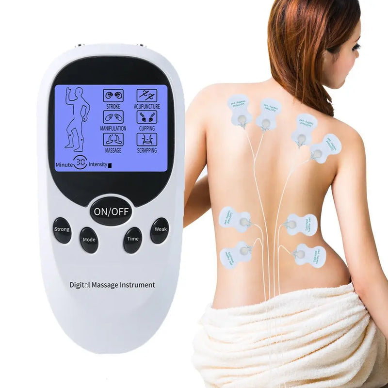 EletroCare - Eletroestimulador Muscular Fisioterapia Acupuntura Digital | Brinde Chinelo de Massagem - Doutor Alívio - Dores Nunca Mais