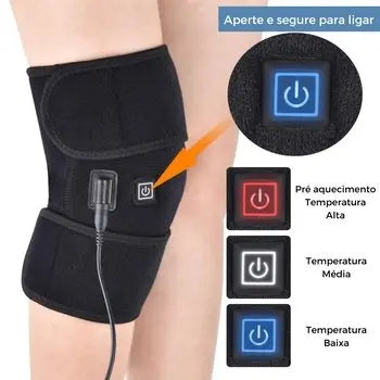 Knee Comfort - Joelheira de Aquecimento Elétrica Infravermelho para Alívio da Dor e Recuperação - Doutor Alívio - Para Cada Dor Uma Solução