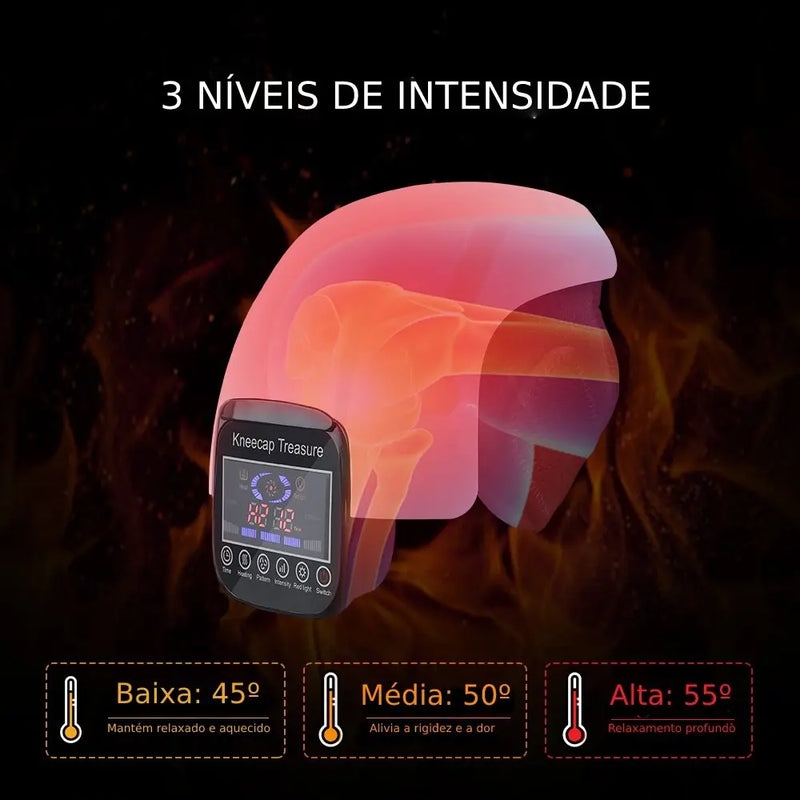 Knee Relax - Joelheira Elétrica Inteligente Para Massagem - Doutor Alívio - Para Cada Dor Uma Solução