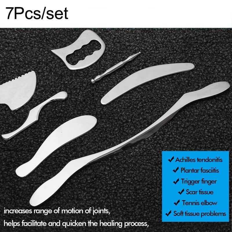 Kit Liberação Miofascial e Raspagem 7 Peças